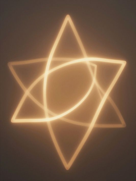 Seated meditation in soft golden light